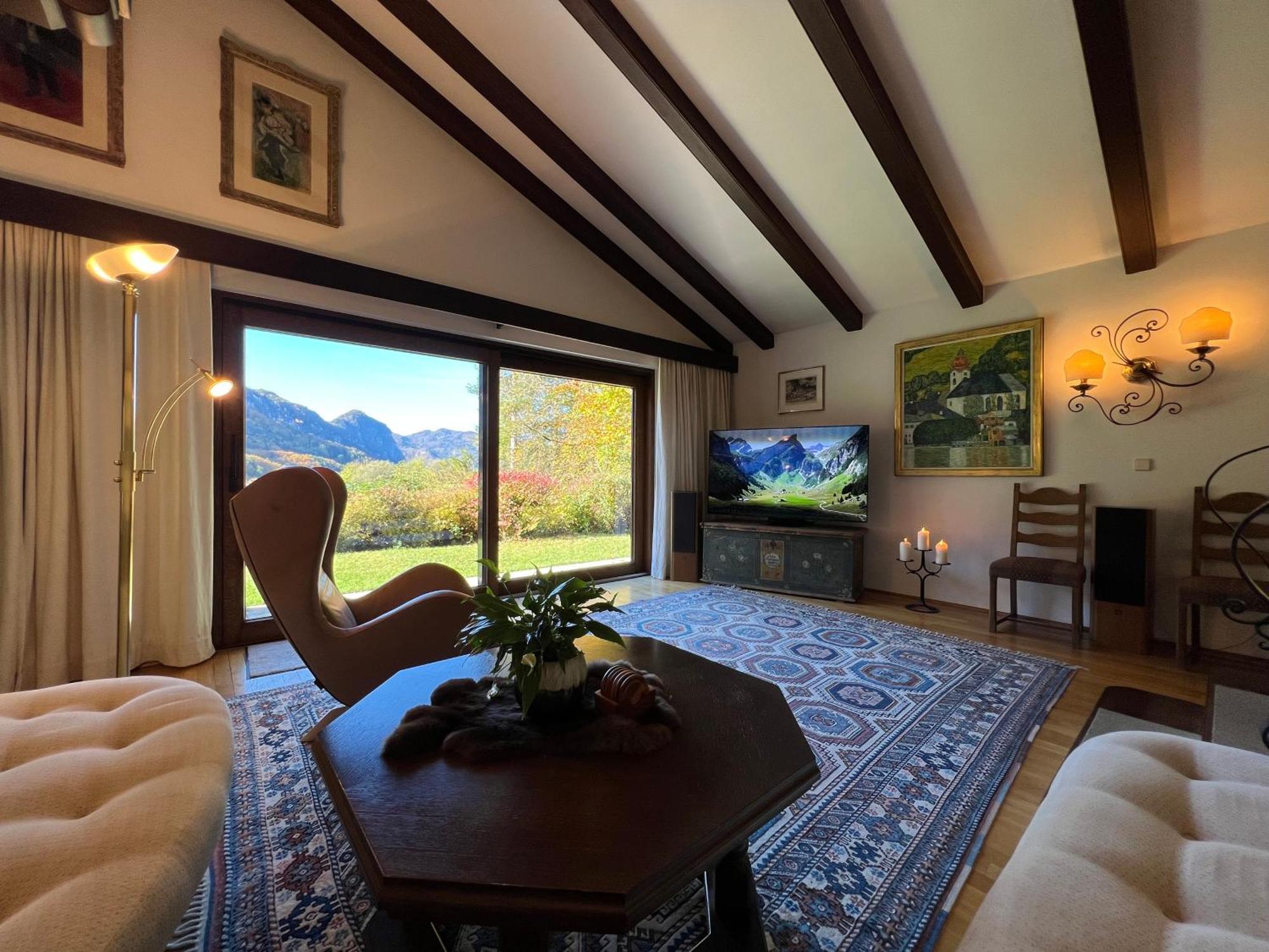 Gemütliche Landhausvilla mit Kamin und Kachelofen Unterach am Attersee Exterior foto