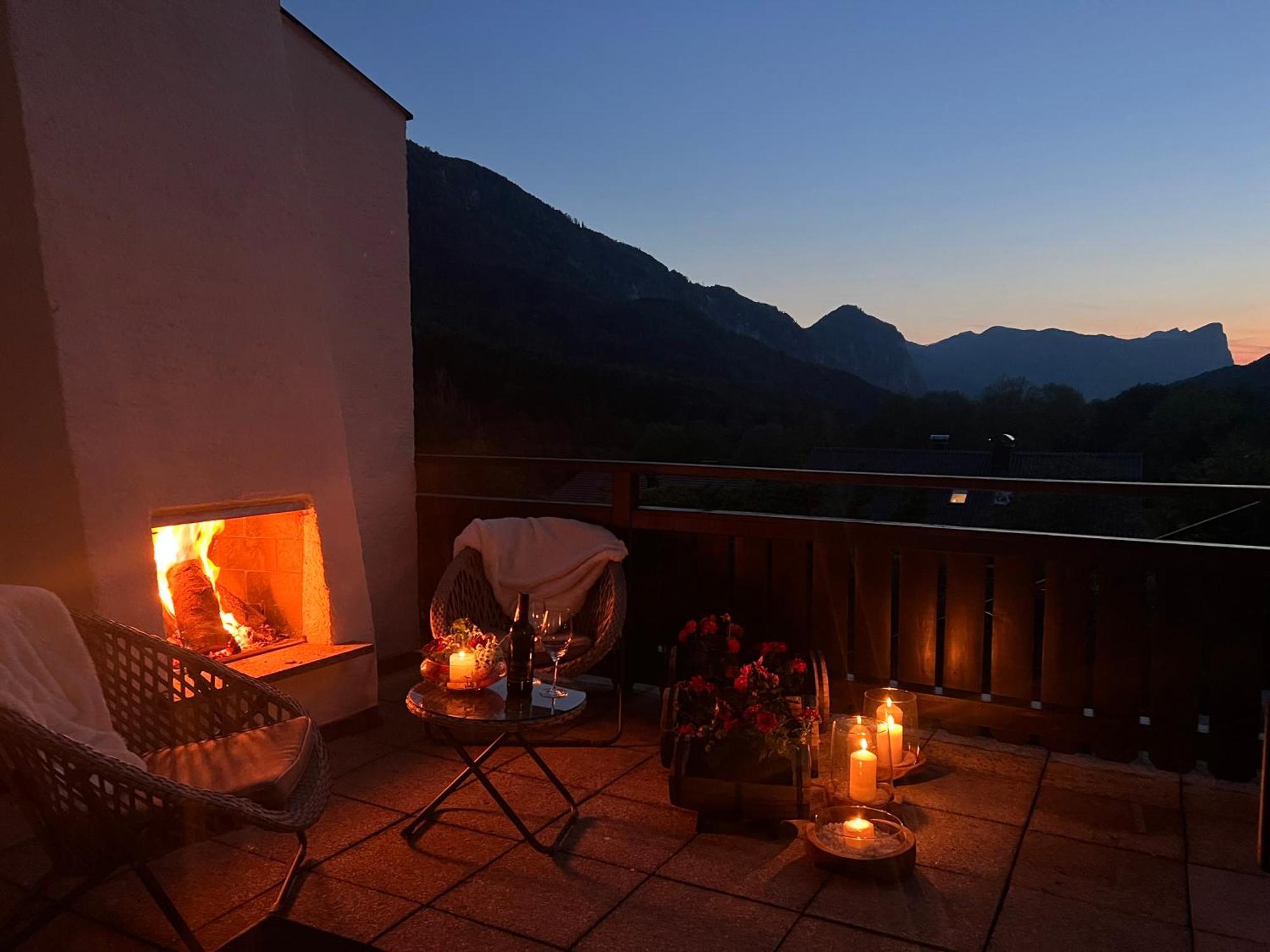 Gemütliche Landhausvilla mit Kamin und Kachelofen Unterach am Attersee Exterior foto